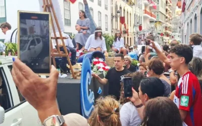 El OPIA participa en la Batalla de las Flores en La Palma con la carroza inclusiva de Breña Baja