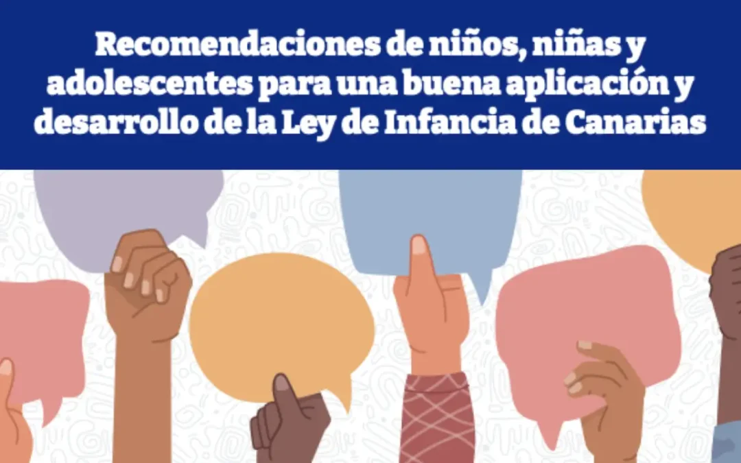 Guía de recomendaciones creada por niños, niñas y adolescentes de Canarias 2026